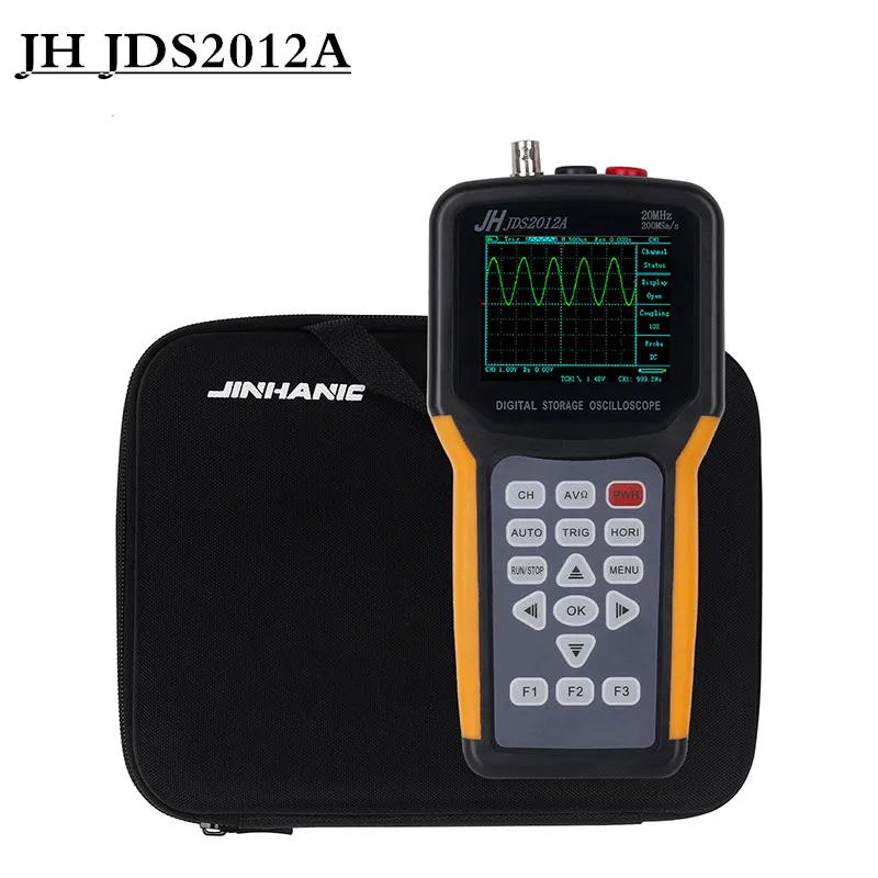 JH JDS2012A 3.0 - 4.9 Inches Screen Professional Digital Oscilloscope 200MSa/s Sampling Rate 20MHz Diode measurements
JH JDS2012A 3.0 - 4.9 Inches Screen Professional Digital Oscilloscope 200MSa/s Sampling Rate 20MHz Diode measurements