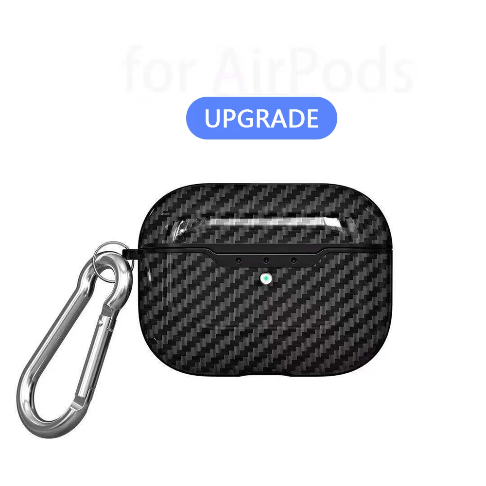 For AirPods Pro Case Carbon Fiber Design Litchi Grain Shockproof Earphones Protective Cover for Air Pods 3 Case with Keychain
For AirPods Pro Case Carbon Fiber Design Litchi Grain Shockproof Earphones Protective Cover for Air Pods 3 Case with Keychain
