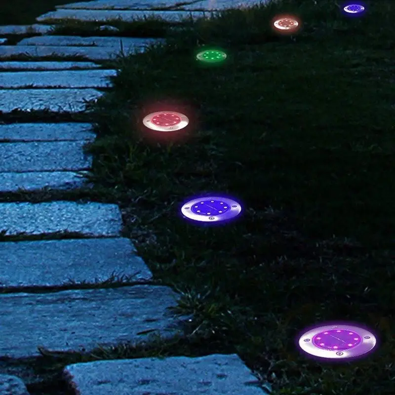 Colorful color solar buried lights 8 light color solar buried lights change color solar lamp round cake
Colorful color solar buried lights 8 light color solar buried lights change color solar lamp round cake