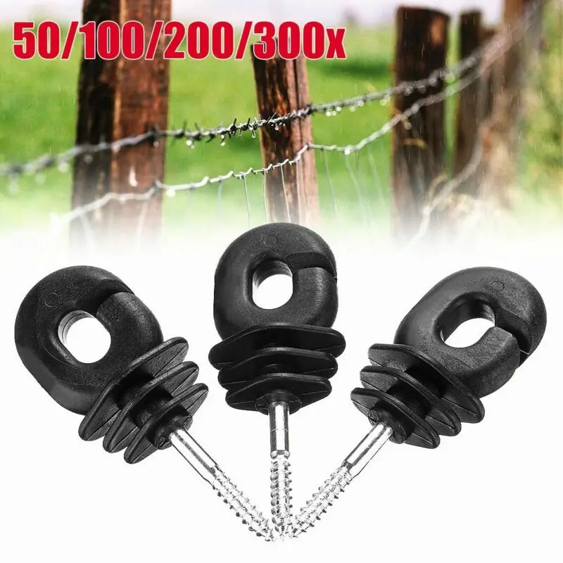 50pcs High Quality Electric Fence Offset Ring Insulator Fencing Screw In Posts Wire Safe Durable And Practical
50pcs High Quality Electric Fence Offset Ring Insulator Fencing Screw In Posts Wire Safe Durable And Practical