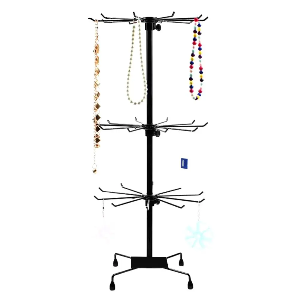 New Rotating Iron 3-Tier Revolving Stand Rack Modern Jewelry Holder Showcase Fashionable Mobile Keyring Display Organizer
New Rotating Iron 3-Tier Revolving Stand Rack Modern Jewelry Holder Showcase Fashionable Mobile Keyring Display Organizer