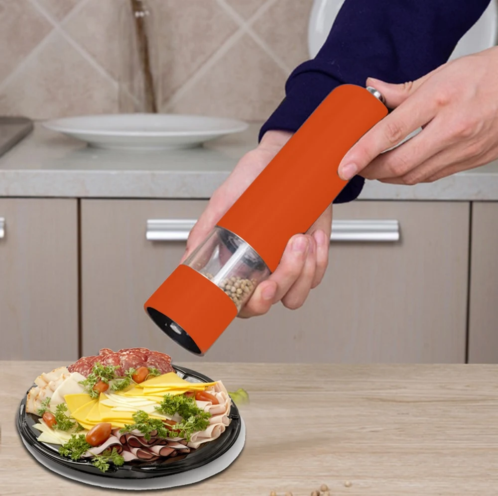 Shop Generic (PlasticBlack)Pepper Grinder Stainless Steel Electric