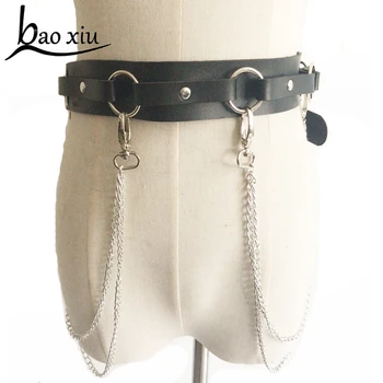 Hot sexy Punk women Gothic Leather Harness belt slim Body Bondage Fetish Corset Sculpting Harness Waist Dress Belt Straps Belt
Hot sexy Punk women Gothic Leather Harness belt slim Body Bondage Fetish Corset Sculpting Harness Waist Dress Belt Straps Belt
