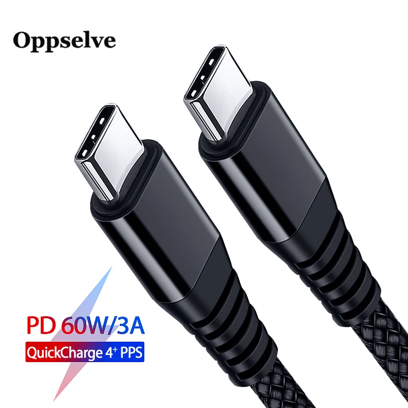 Oppselve QC 3.0 Fast Charge Type C Cable PD Super Fast 60W Charging Data Cavo for Mobilephones Tablets Macbook USBC Cable Wire
Oppselve QC 3.0 Fast Charge Type C Cable PD Super Fast 60W Charging Data Cavo for Mobilephones Tablets Macbook USBC Cable Wire