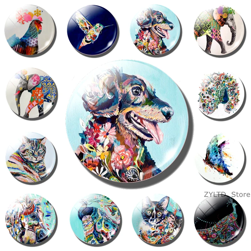 Cute Flower Art Animal Fridge Magnet Dog Cat 12PCS/set Refrigerator Magnets Elephant Bird Peacock Elk Deer Tiger Horse Stickers
Cute Flower Art Animal Fridge Magnet Dog Cat 12PCS/set Refrigerator Magnets Elephant Bird Peacock Elk Deer Tiger Horse Stickers