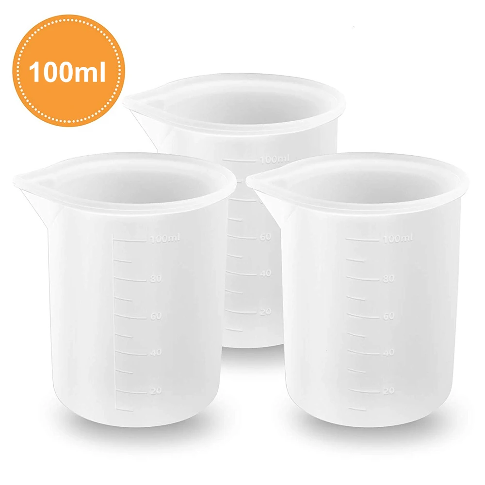 1PCS 100ml Measuring Cup Clear Silicone Handmade DIY Cup Tools Craft Mixing Resin Glue Baking Kitchen Jewelry Making Home Tools
1PCS 100ml Measuring Cup Clear Silicone Handmade DIY Cup Tools Craft Mixing Resin Glue Baking Kitchen Jewelry Making Home Tools