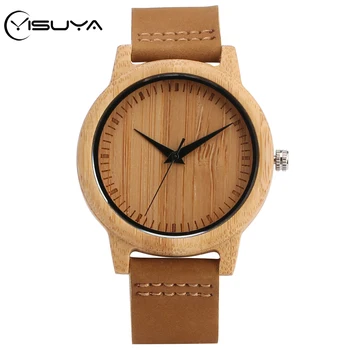 YISUYA Top Lovers Wood Watches Men Simple Pure Bamboo Men's Clock Leather Natural Wooden Quartz Wristwatch Gifts for Men Women
YISUYA Top Lovers Wood Watches Men Simple Pure Bamboo Men's Clock Leather Natural Wooden Quartz Wristwatch Gifts for Men Women
