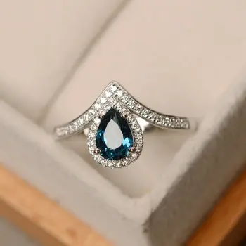 S925 Silver Sapphire Ring Drop-shaped Diamond Personalized Creative Dark Blue Fashion and Generous Ladies with Accessories
S925 Silver Sapphire Ring Drop-shaped Diamond Personalized Creative Dark Blue Fashion and Generous Ladies with Accessories
