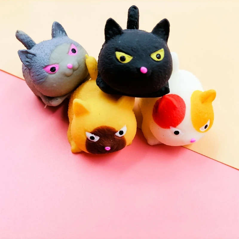 2In Squeeze Toy Cat Fidget Realistic Animal Party Favor Pressure Release Slow Rising for Adults ADD Funny Gift | Игрушки и хобби
