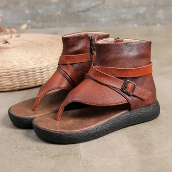 Gykaeo Retro Women Sandals Ladies Genuine Leather Platform Sandals 2020 Summer Female Flat Shoes Woman Footwear Zapatos De Mujer
Gykaeo Retro Women Sandals Ladies Genuine Leather Platform Sandals 2020 Summer Female Flat Shoes Woman Footwear Zapatos De Mujer