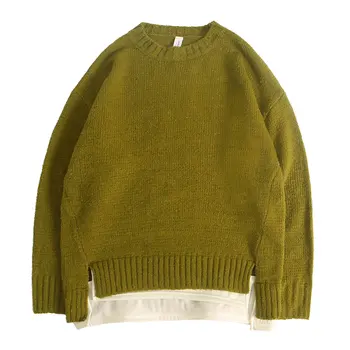 Women Mens Fashion Solid Pure Color Pullover Knit Sweater 2020 Mens Women Hip Hop Crewneck Knitwear Sweaters Streetwear Tops
Women Mens Fashion Solid Pure Color Pullover Knit Sweater 2020 Mens Women Hip Hop Crewneck Knitwear Sweaters Streetwear Tops