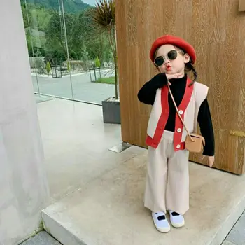2020 Autumn Winter Kids Costume Teen Girls Knit Clothing Set Turtleneck Sweater +Vest Cardigan+ Pants Suit Girls Tracksuit W775
2020 Autumn Winter Kids Costume Teen Girls Knit Clothing Set Turtleneck Sweater +Vest Cardigan+ Pants Suit Girls Tracksuit W775