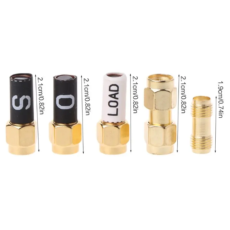 5 Pcs SMA Calibration Kit RF Coaxial Test Connector Short/Load/Open/Thru Type DC to 3GHz 50 Ohm
5 Pcs SMA Calibration Kit RF Coaxial Test Connector Short/Load/Open/Thru Type DC to 3GHz 50 Ohm