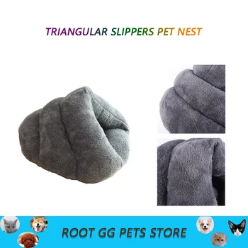 Pet Cat Kennel Winter Comfort And Warm Triangle Slippers-Shaped Kennel Dog Mat Four Seasons Universal Cat Sleeping Bag Slippers
Pet Cat Kennel Winter Comfort And Warm Triangle Slippers-Shaped Kennel Dog Mat Four Seasons Universal Cat Sleeping Bag Slippers