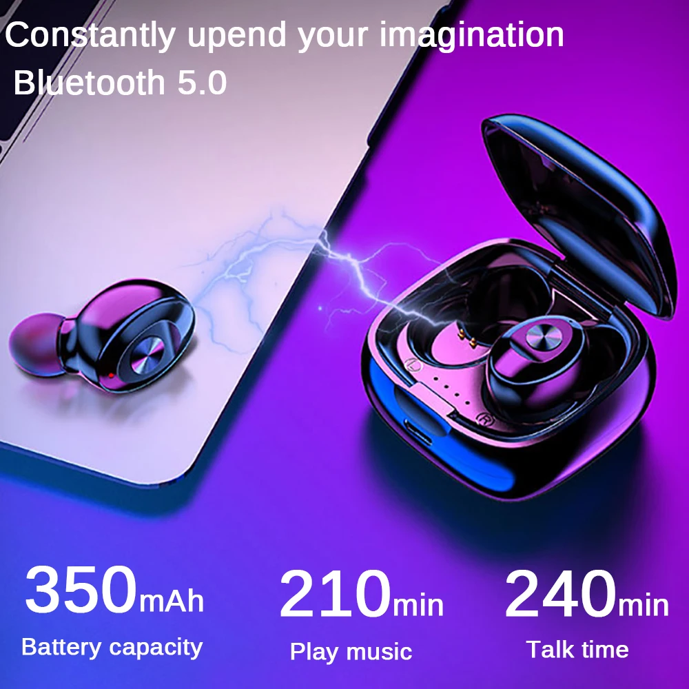 TWS Bluetooth Earphone XG12 Wireless Headphone Mini Headset Sport Earpiece Stereo Sound In Ear IPX5 Waterproof tws 5.0 Earbuds
TWS Bluetooth Earphone XG12 Wireless Headphone Mini Headset Sport Earpiece Stereo Sound In Ear IPX5 Waterproof tws 5.0 Earbuds