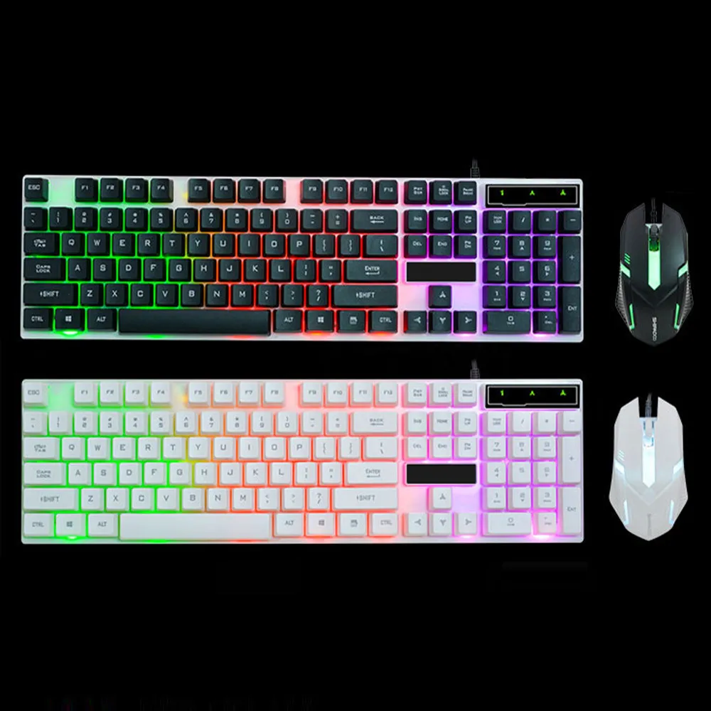 OMESHIN LED Rainbow Color Backlight Adjustable USB Cable Game Keyboard Mouse Set Mechanical Handle Game Keyboard Waterproof
OMESHIN LED Rainbow Color Backlight Adjustable USB Cable Game Keyboard Mouse Set Mechanical Handle Game Keyboard Waterproof