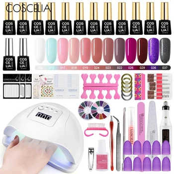 COSCELIA 36W/54W UV LED Nail Lamp Dryer Machine All For Manicure Set Nail Gel Polish Kit For Nails Art Decorations Tool
COSCELIA 36W/54W UV LED Nail Lamp Dryer Machine All For Manicure Set Nail Gel Polish Kit For Nails Art Decorations Tool