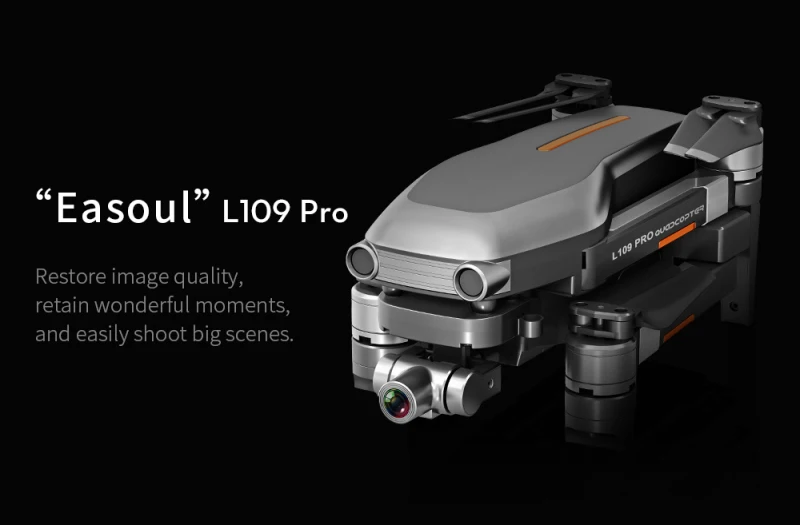 L109 Pro Drone, 66 Easoul" LIO9 Pro Restore image quality; retain wonderful moments