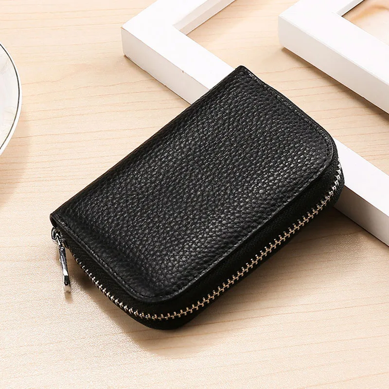 Genuine Leather Men Purse Women Card Holder Wallets High Quality Anti-magnetic Credit Card Wallet Solid Color Simple Men's Purse
Genuine Leather Men Purse Women Card Holder Wallets High Quality Anti-magnetic Credit Card Wallet Solid Color Simple Men's Purse