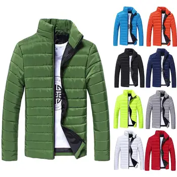 Men Student Solid Color Stand Collar Long Sleeve Warm Cotton Quilted Coat Jacket shipping New Fashion Student Male Overcoat 
Men Student Solid Color Stand Collar Long Sleeve Warm Cotton Quilted Coat Jacket shipping New Fashion Student Male Overcoat