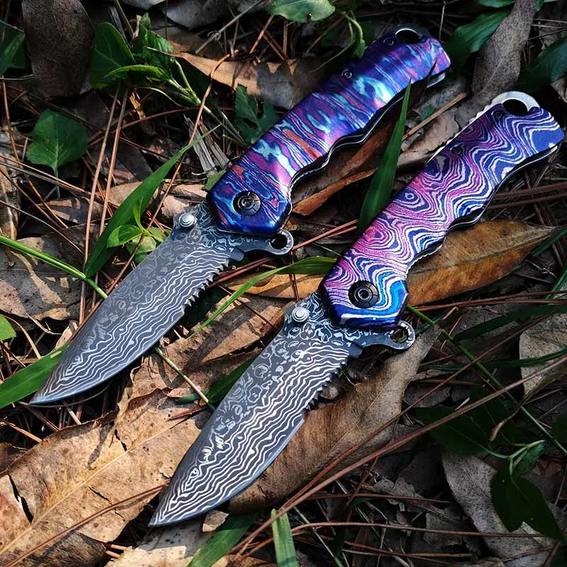 Tacticfal Folding Blade Knife,Prime Quality Knife,Damascus Blade 3D Rainbow Handle,Good for Collection and Outdoor
Tacticfal Folding Blade Knife,Prime Quality Knife,Damascus Blade 3D Rainbow Handle,Good for Collection and Outdoor