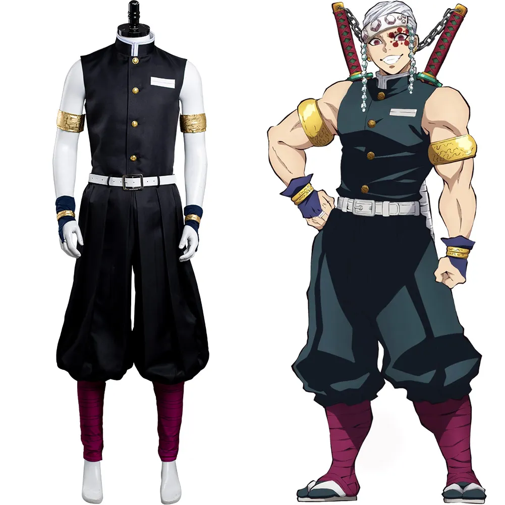 Demon Slayer Season 2 Uzui Tengen Cosplay Costume Outfits Halloween Carnival Suit | Тематическая одежда и униформа