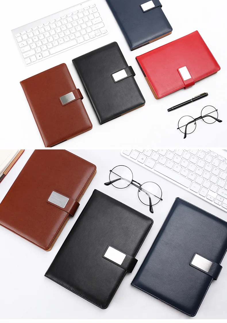 gift box creative business stationery gift pu notebook set