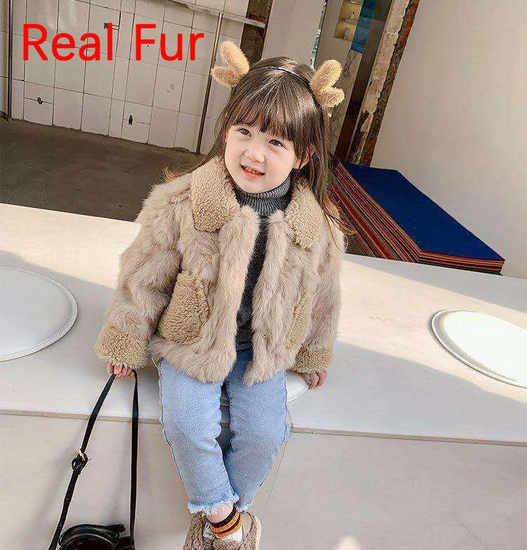 Winter Girls Real Fur Coat Elegant Baby Girls Rabbit Fur Jackets and Coats Warm Parka Kids Outerwear Clothes Thick Girls Coat
Winter Girls Real Fur Coat Elegant Baby Girls Rabbit Fur Jackets and Coats Warm Parka Kids Outerwear Clothes Thick Girls Coat