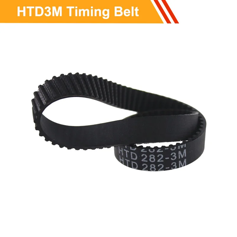 HTD3M Closed loop Rubber Drive Belt Length 276/279/282/300/303/306mm Timing Belt 10/15mm Belt Width Rubber Transmission Belt
HTD3M Closed loop Rubber Drive Belt Length 276/279/282/300/303/306mm Timing Belt 10/15mm Belt Width Rubber Transmission Belt