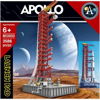 IN STOCK 3073PCS Space Series Apollo Saturn V Launch Umbilical Tower ideas Creator Rocket MOC Technic Building Blocks Bricks toy
IN STOCK 3073PCS Space Series Apollo Saturn V Launch Umbilical Tower ideas Creator Rocket MOC Technic Building Blocks Bricks toy