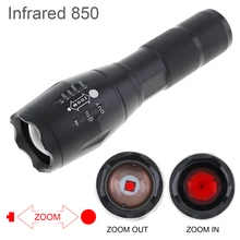 IR Hunting Flashlight Zoomable Focus 850nm LED Infrared Radiation IR Night Vision Torch Use 18650 / AAA Battery
IR Hunting Flashlight Zoomable Focus 850nm LED Infrared Radiation IR Night Vision Torch Use 18650 / AAA Battery