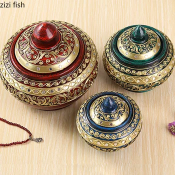 Solid Wood Jewelry Box Creative Home Retro Storage Box Southeast Asia Style Storage Box Large Medium and Small Round Box
Solid Wood Jewelry Box Creative Home Retro Storage Box Southeast Asia Style Storage Box Large Medium and Small Round Box