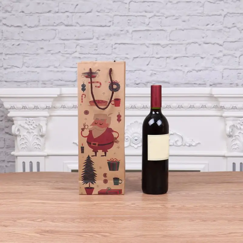 Christmas Gift Bag New Year Practical Beautiful Kraft Paper Wine Bags Santa Claus Cute Paper Wine Holder 12pcs/lot
Christmas Gift Bag New Year Practical Beautiful Kraft Paper Wine Bags Santa Claus Cute Paper Wine Holder 12pcs/lot