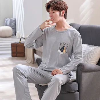 Men's Pajamas Set Fall Winter Sleepwear With Pants Modern Large Size Leisure Homewear For Male Cotton Soft Comfortable Pyjama
Men's Pajamas Set Fall Winter Sleepwear With Pants Modern Large Size Leisure Homewear For Male Cotton Soft Comfortable Pyjama