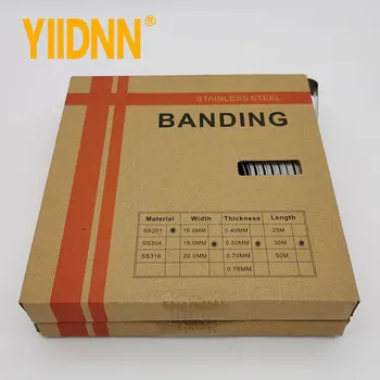 YIIDNN Type 201 Stainless Steel Band 3/4" Wide x 0.020" Thick x 100 Foot Roll 19mm*0.5mm*30m
YIIDNN Type 201 Stainless Steel Band 3/4" Wide x 0.020" Thick x 100 Foot Roll 19mm*0.5mm*30m