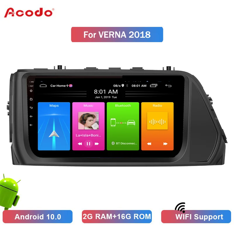 ACODO 2G RAM+16G ROM Android 10.0 Car Radio Multimedia Player For Hyundai VERNA 2018 Navigation GPS 2 din
ACODO 2G RAM+16G ROM Android 10.0 Car Radio Multimedia Player For Hyundai VERNA 2018 Navigation GPS 2 din