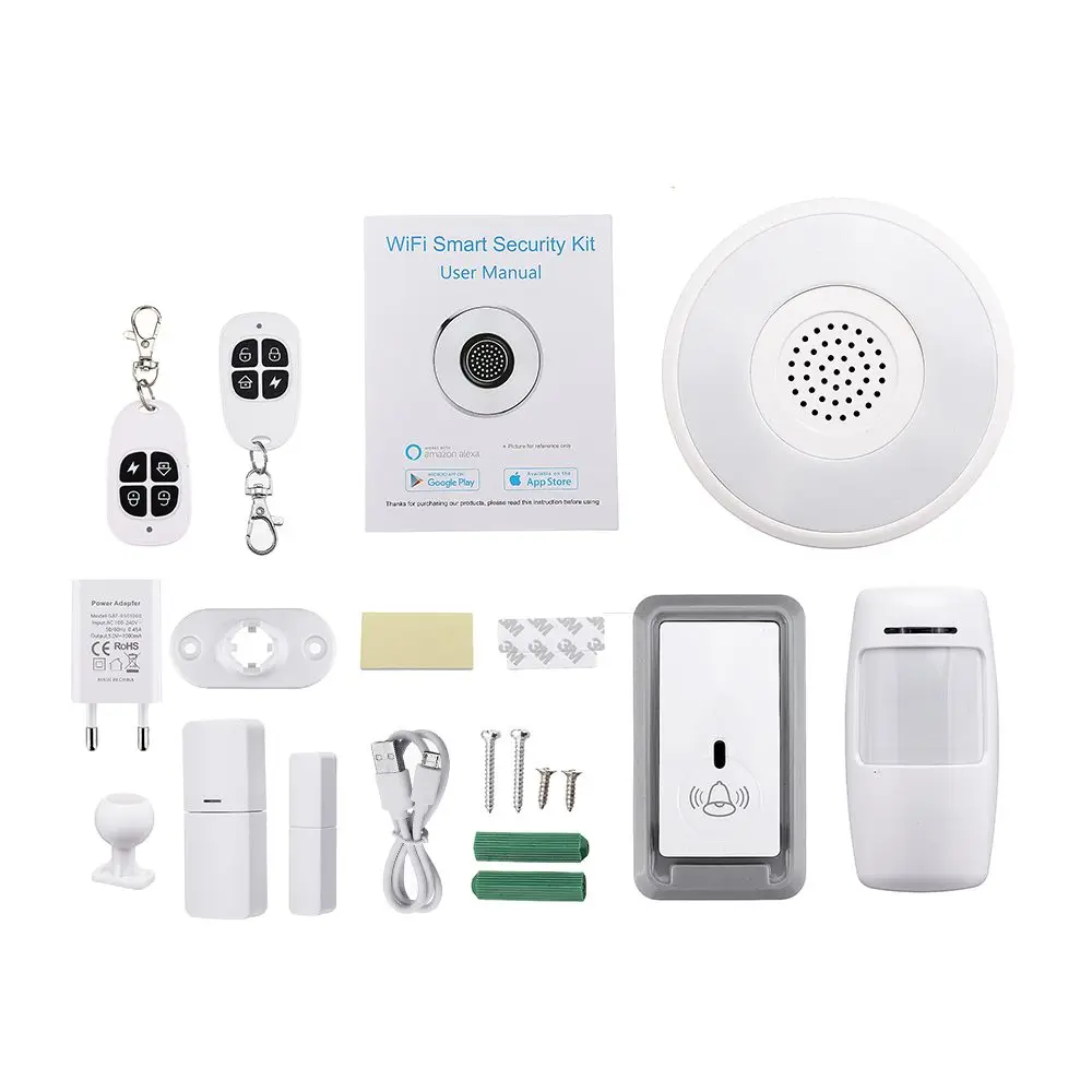Door Human Body Sensor Wireless WiFi Cloud Alexa APP Smart Home Alarm Kit Gateway by Smart Life Tuya Smart App Control Doorbell
Door Human Body Sensor Wireless WiFi Cloud Alexa APP Smart Home Alarm Kit Gateway by Smart Life Tuya Smart App Control Doorbell