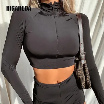 Higareda Women Two Piece Set New Long-Sleeved Zipper Tight Leisure Suit Female Jogging Track Crop Tops Summer 2020
Higareda Women Two Piece Set New Long-Sleeved Zipper Tight Leisure Suit Female Jogging Track Crop Tops Summer 2020