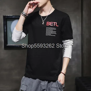 2020 autumn trend men's fake two long sleeve T-shirt cotton casual round neck stitching shirt
2020 autumn trend men's fake two long sleeve T-shirt cotton casual round neck stitching shirt
