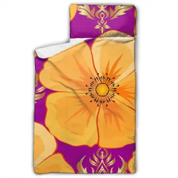 Blooming Cosmos Flowers And Gold Leaves Nap Mat with blanket and Pillow for Toddler Baby Girls Portable Rolled Travel Blanket
Blooming Cosmos Flowers And Gold Leaves Nap Mat with blanket and Pillow for Toddler Baby Girls Portable Rolled Travel Blanket