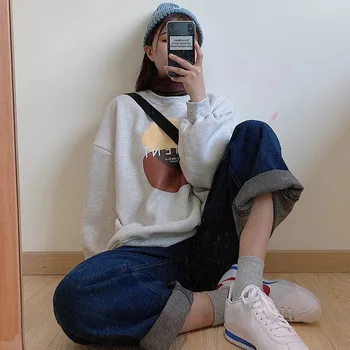 Autumn and winter new plus velvet Korean loose two fake long-sleeved wild sweater hoodies sweatshirt hoodie sudadera mujer kpop!
Autumn and winter new plus velvet Korean loose two fake long-sleeved wild sweater hoodies sweatshirt hoodie sudadera mujer kpop!