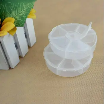 HOT 6 Round Compartment Storage box Transparent PP plastic box Small Component Jewelry Tool Box Bead Pills Objects Organizer
HOT 6 Round Compartment Storage box Transparent PP plastic box Small Component Jewelry Tool Box Bead Pills Objects Organizer