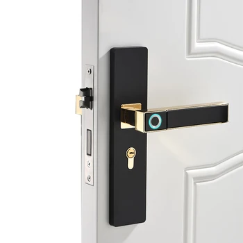 Smart Fingerprint Lock Electric biometric Lock with mechanical key for indoor home used
Smart Fingerprint Lock Electric biometric Lock with mechanical key for indoor home used