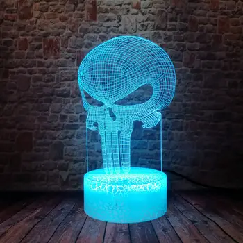Funny 3D Illusion LED Nightlight Colorful Changing Light Punisher action & toy figures
Funny 3D Illusion LED Nightlight Colorful Changing Light Punisher action & toy figures