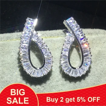 Fashion Princess cut Earrring AAAAA zircon cz 925 sterling silver Engagement Wedding Stud Earrings for women men Jewelry
Fashion Princess cut Earrring AAAAA zircon cz 925 sterling silver Engagement Wedding Stud Earrings for women men Jewelry