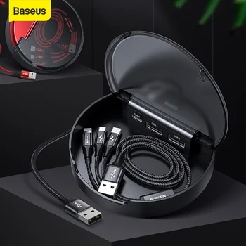 Baseus 3 in 1 USB Cables Type C Cable Car Organizer Car Charging Cable Micro 3A USB Charger Cable Data Cord For iP For Samsung
Baseus 3 in 1 USB Cables Type C Cable Car Organizer Car Charging Cable Micro 3A USB Charger Cable Data Cord For iP For Samsung
