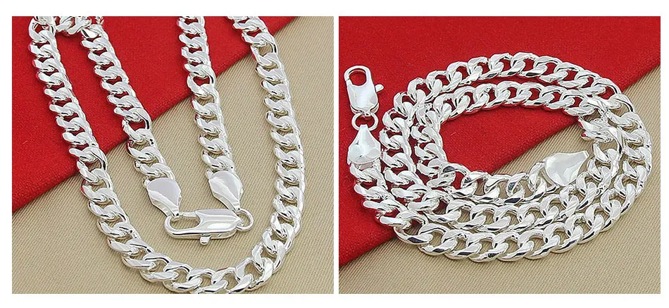 Aravant 925 Silver Jewelry Sets For Women Men Sideway Necklaces Bracelets Jewelry Gifts