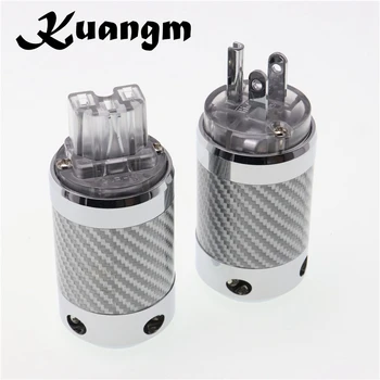 Kuangm Hi-end US Version Carbon Fiber Tellurium Copper Rhodium Plated DIY Electrical US 3pin ac power cord plug Connector adapte
Kuangm Hi-end US Version Carbon Fiber Tellurium Copper Rhodium Plated DIY Electrical US 3pin ac power cord plug Connector adapte