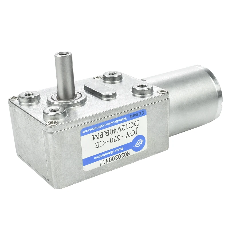 370 Single-axis DC Gear Motor with Self-locking Gear DC Worm Gear Motor 6/12/24V 6-210rpm Adjustable Speed/Forward and Reverse
370 Single-axis DC Gear Motor with Self-locking Gear DC Worm Gear Motor 6/12/24V 6-210rpm Adjustable Speed/Forward and Reverse