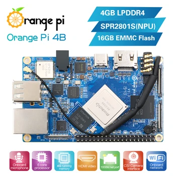 Orange Pi 4B 4GB DDR4+16GB EMMC Flash Rockchip RK3399 with NPU SPR2801S Development Board Support Android,ubuntu,debian
Orange Pi 4B 4GB DDR4+16GB EMMC Flash Rockchip RK3399 with NPU SPR2801S Development Board Support Android,ubuntu,debian